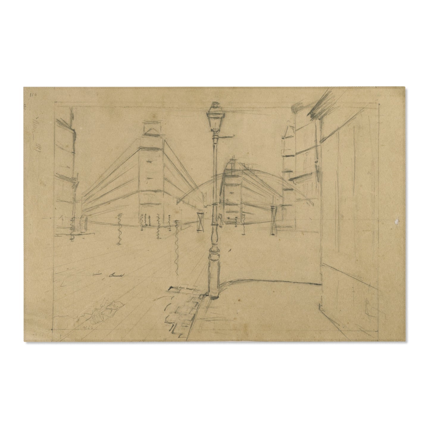 Gustave Caillebotte - Study for Paris Street; Rainy Day | Area Rug