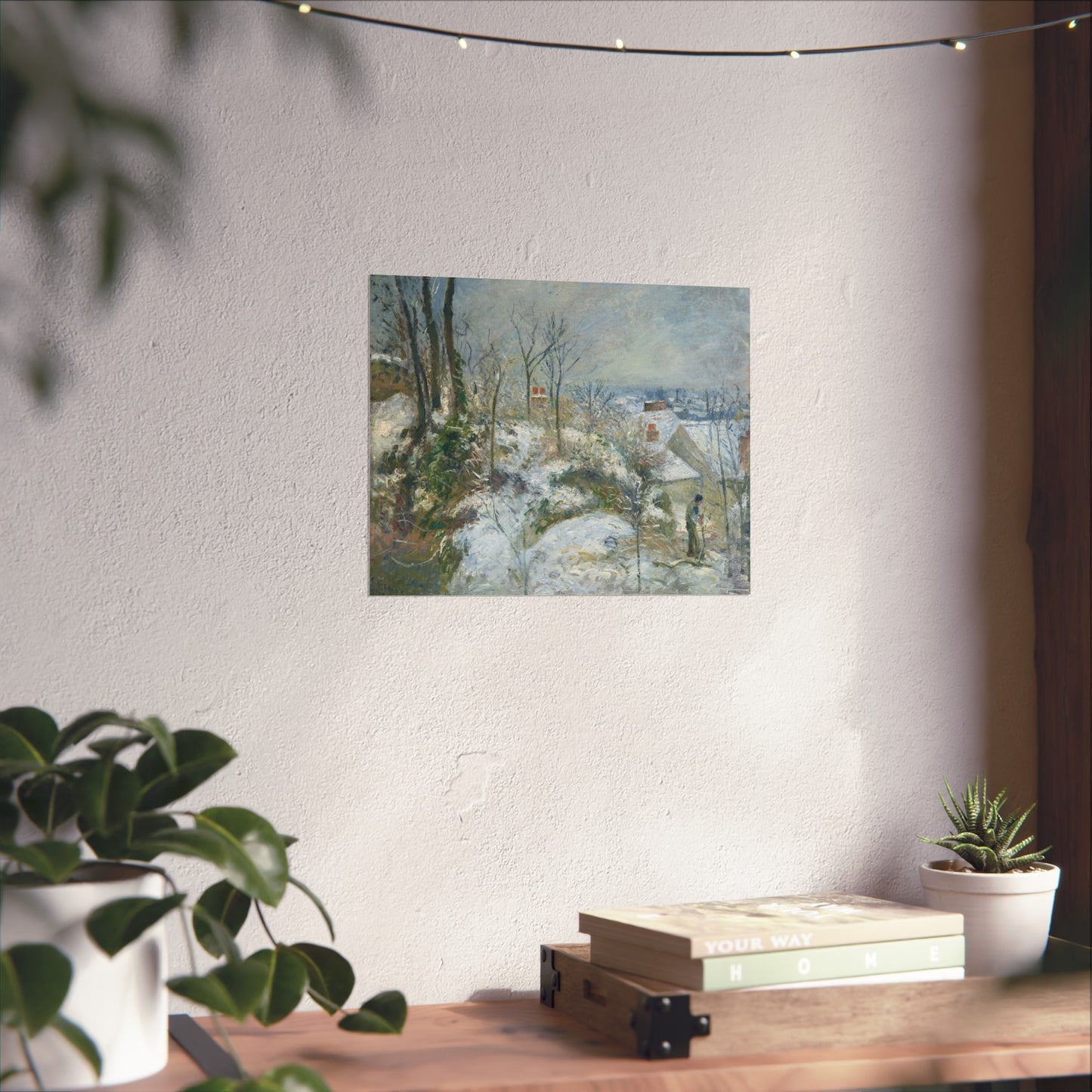Camille Pissarro - Rabbit Warren at Pontoise, Snow | Fine Art Poster