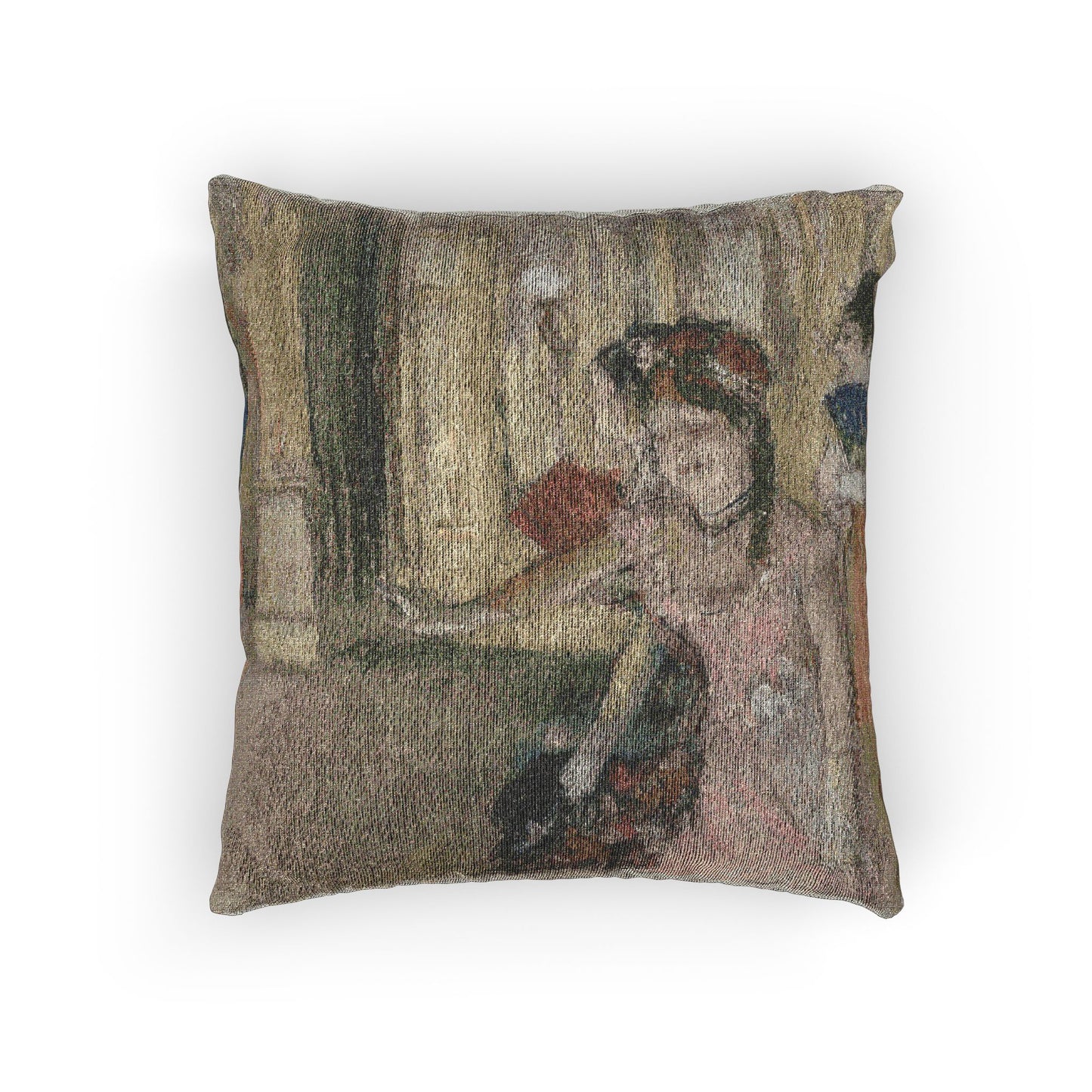Hilaire Germain Edgar Degas - Singers on the Stage | Woven Pillow