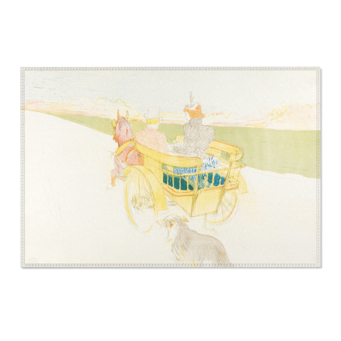 Henri de Toulouse-Lautrec - A Drive in the Country | Area Rug