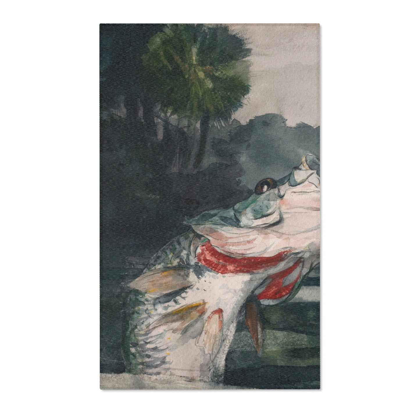 Winslow Homer - Life-Size Black Bass | Area Rug