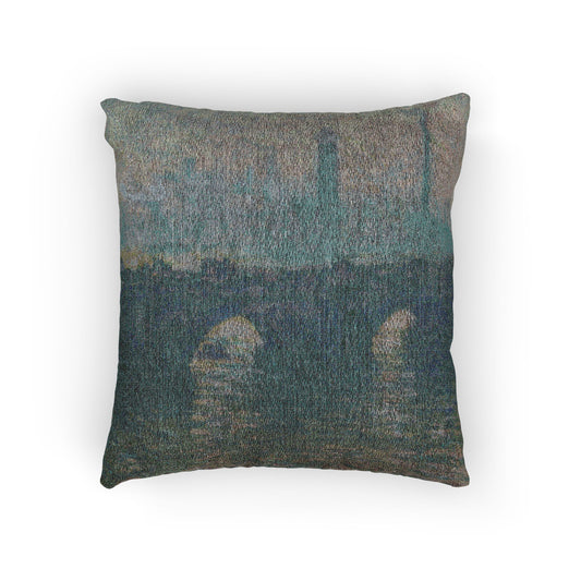Waterloo Bridge, Gray Weather — Monet Pillow