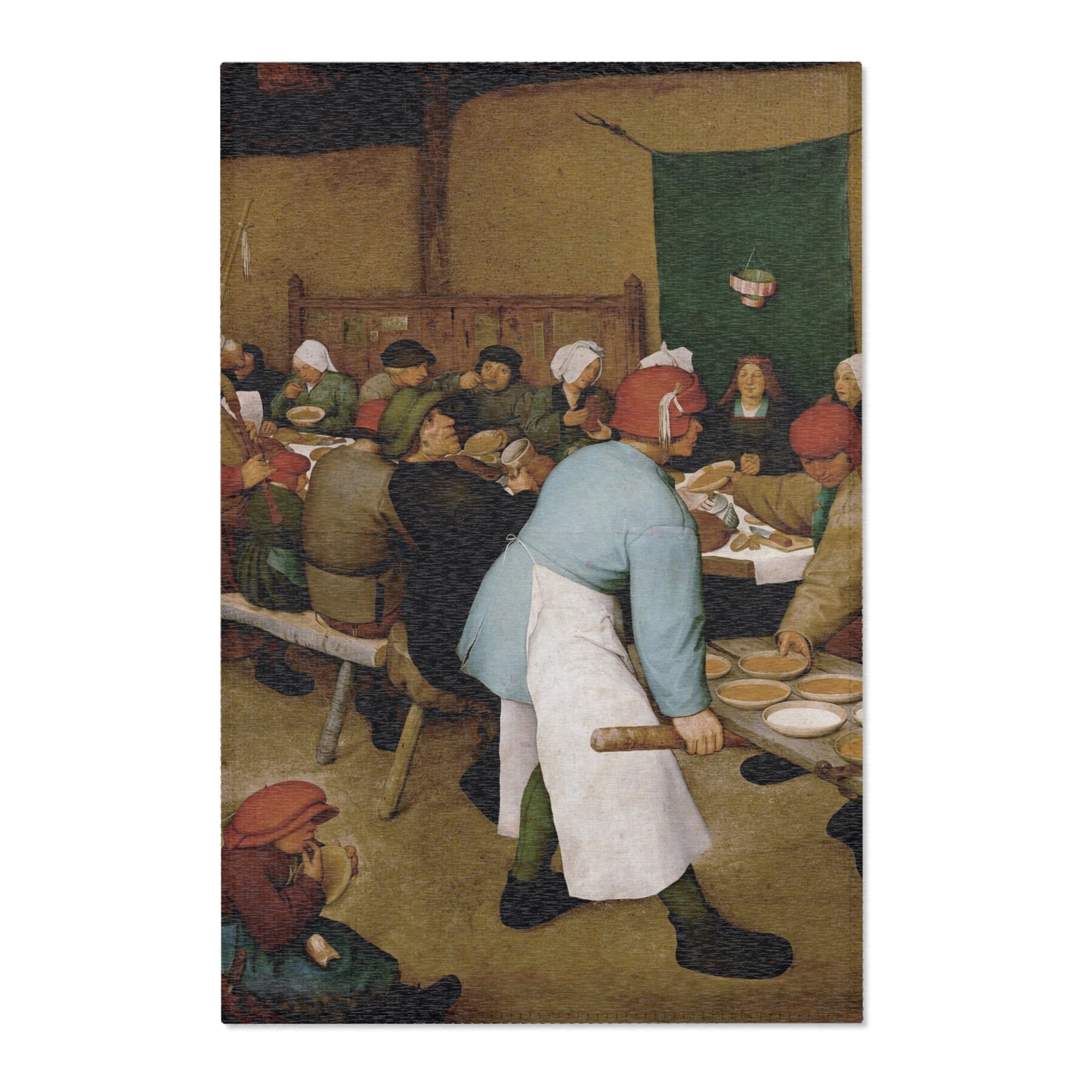 Pieter Bruegel the Elder - Peasant Wedding - Google Art Project 2 | Area Rug