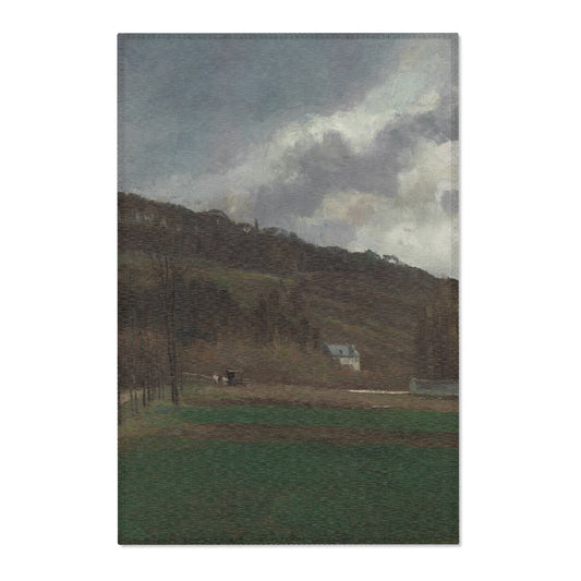 The Banks of the Marne in Winter — Pissarro Area Rug