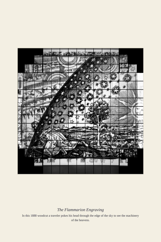 The Flammarion Engraving — antique art print