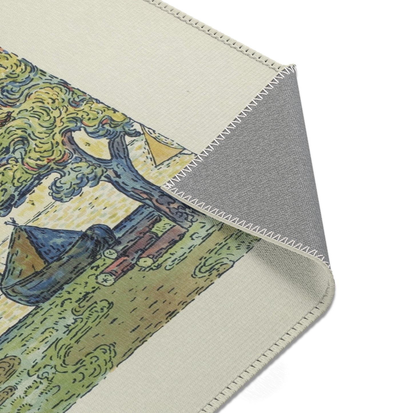 Paul Signac - The Port of St. Tropez II, from the seventh album of L'Estampe originale | Area Rug