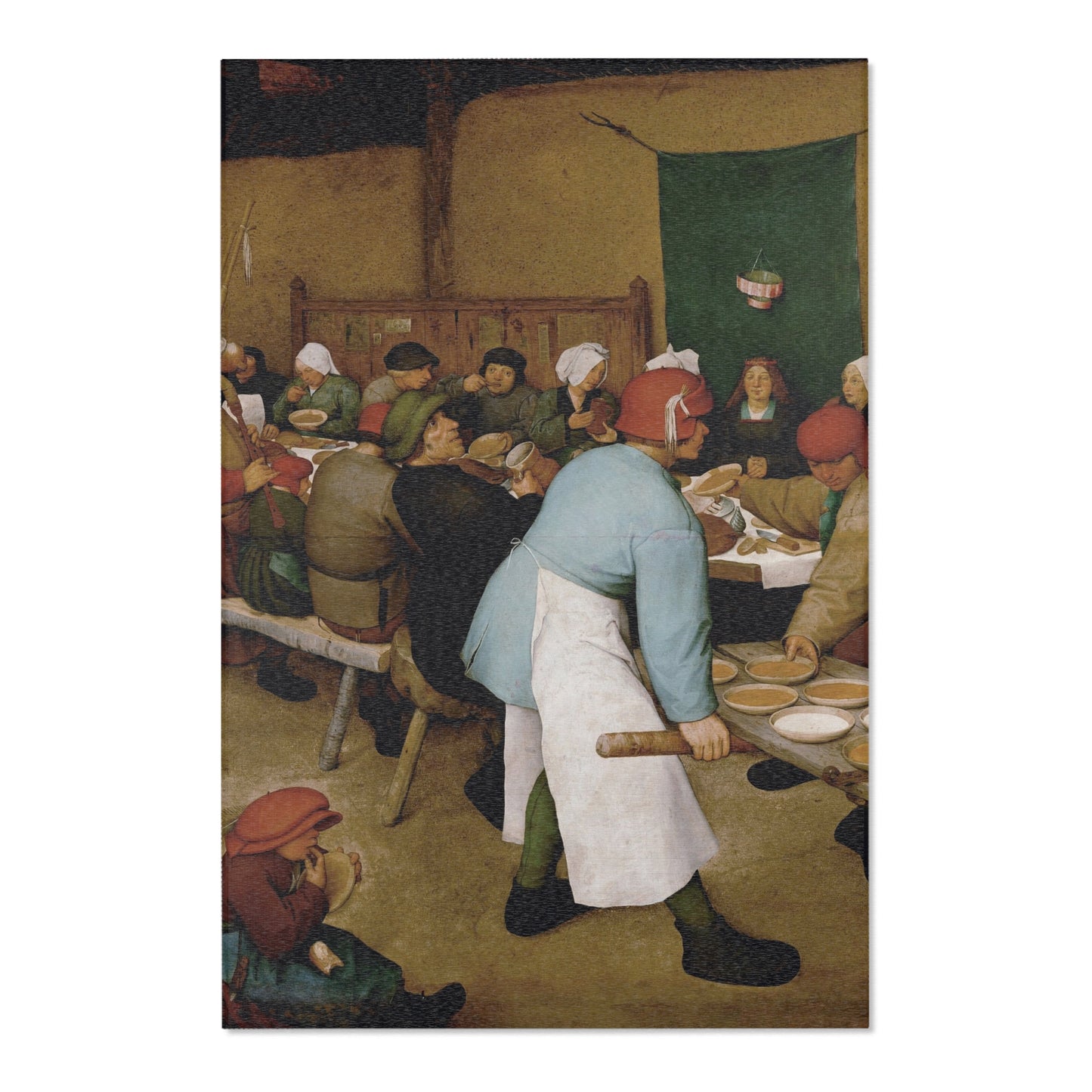Pieter Bruegel the Elder - Peasant Wedding - Google Art Project 2 | Area Rug