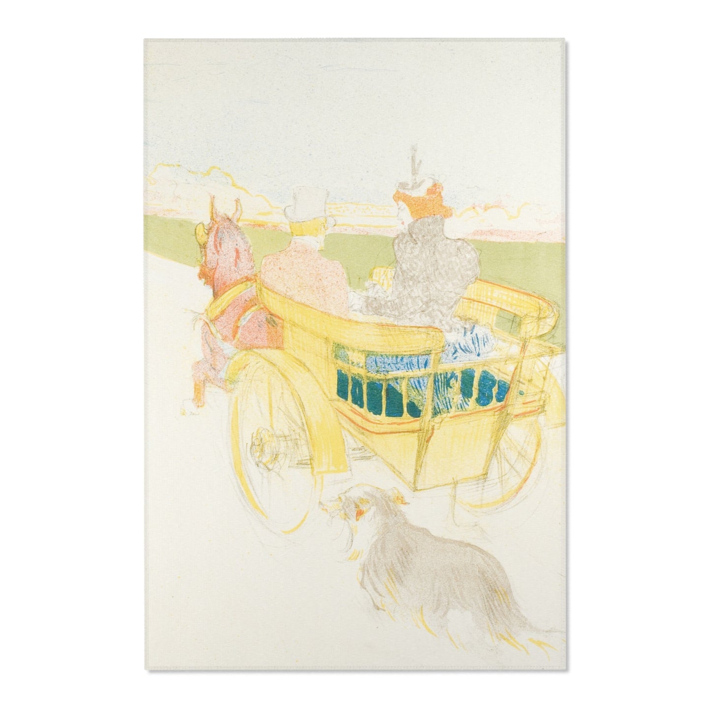Henri de Toulouse-Lautrec - A Drive in the Country | Area Rug