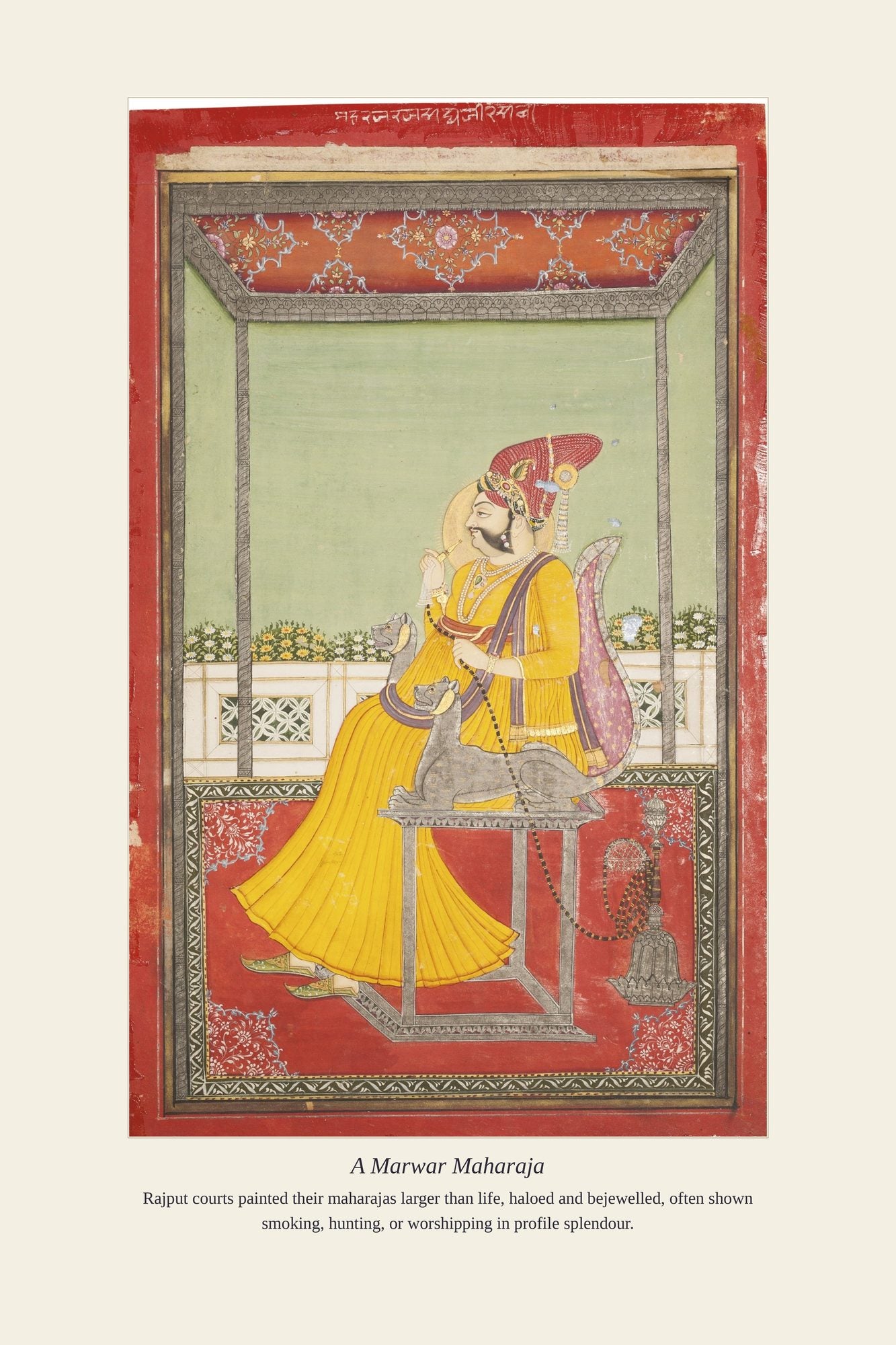 A Marwar Maharaja — antique art print