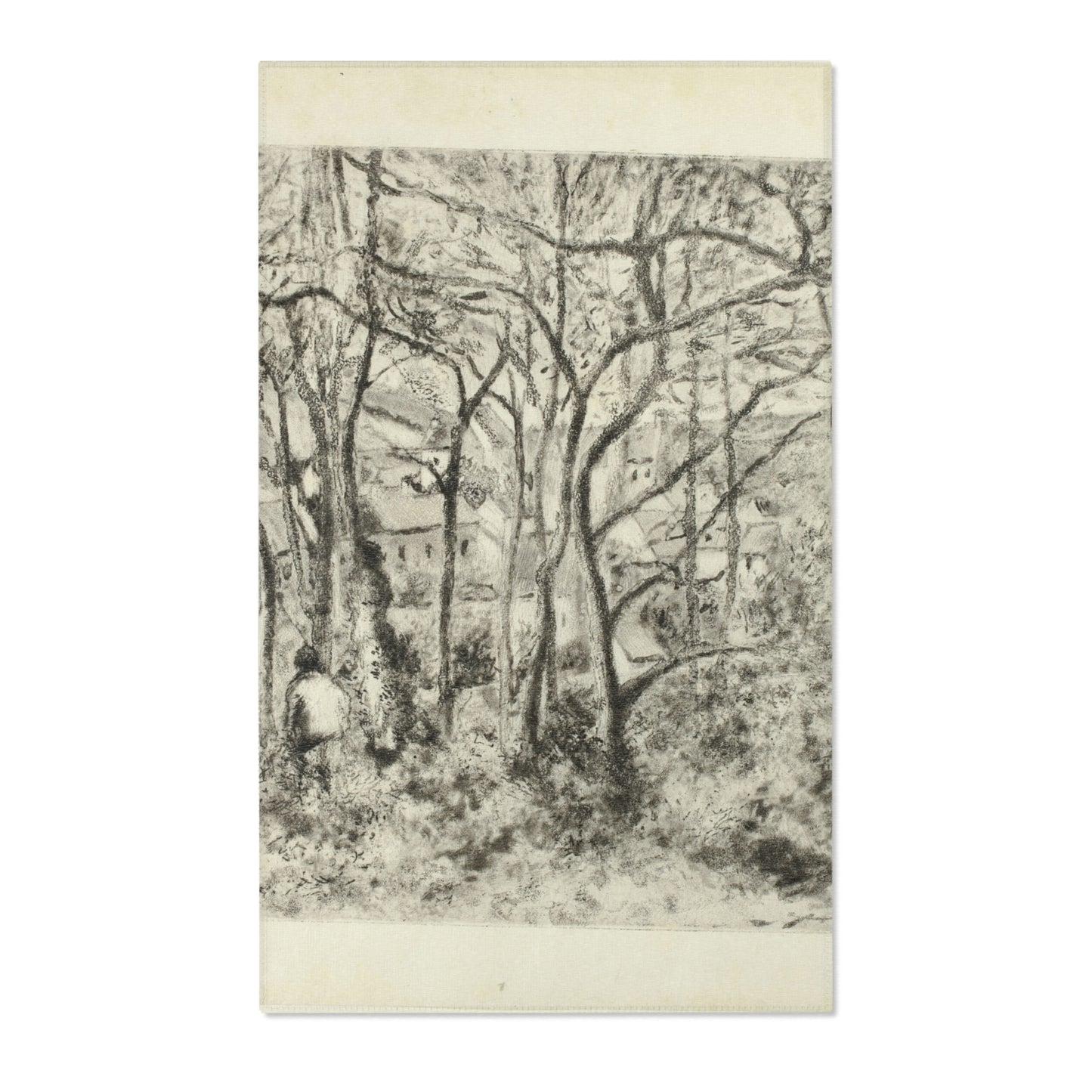 Camille Pissarro - Woodlands at the Hermitage | Area Rug
