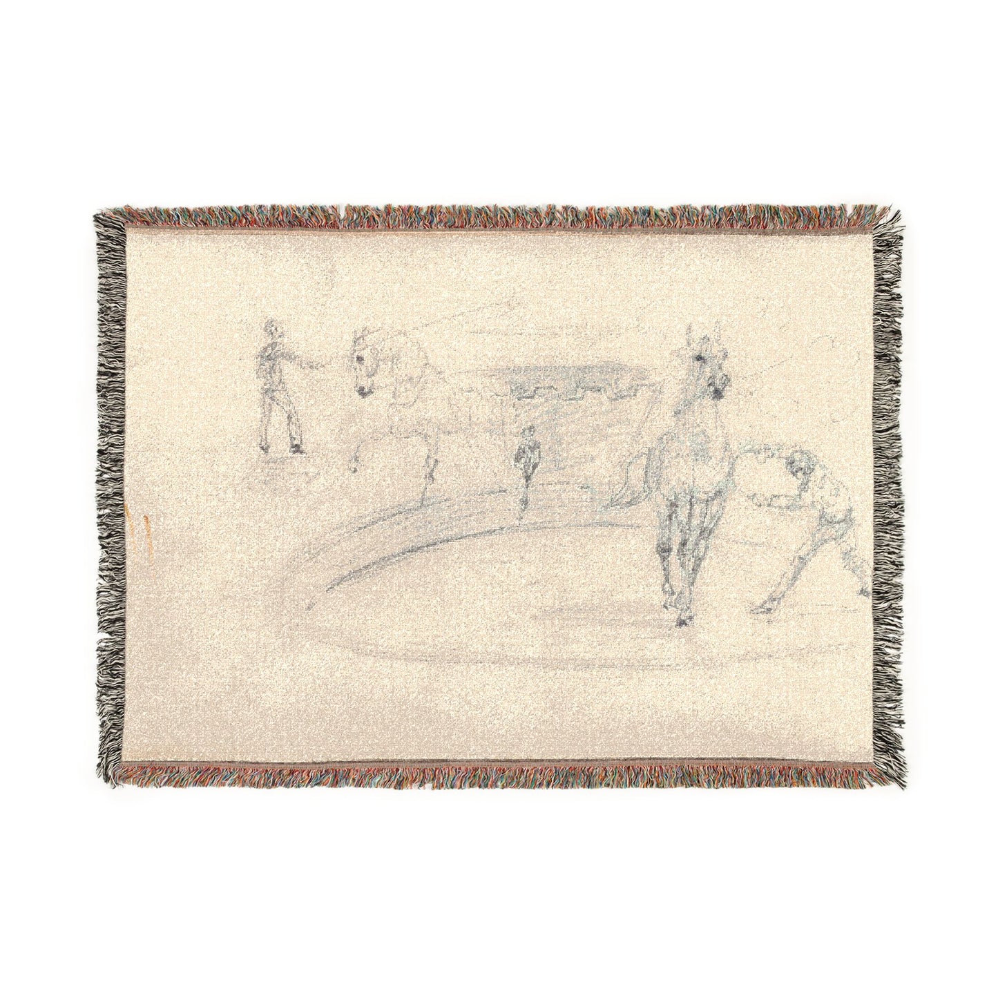 Henri de Toulouse-Lautrec - Sketchbook, 1880 | Woven Tapestry Blanket