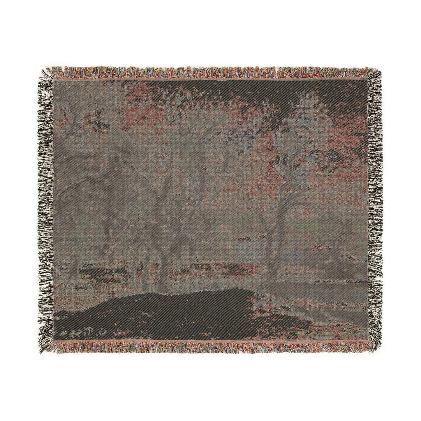 Camille Pissarro - Snow at Louveciennes | Woven Tapestry Blanket