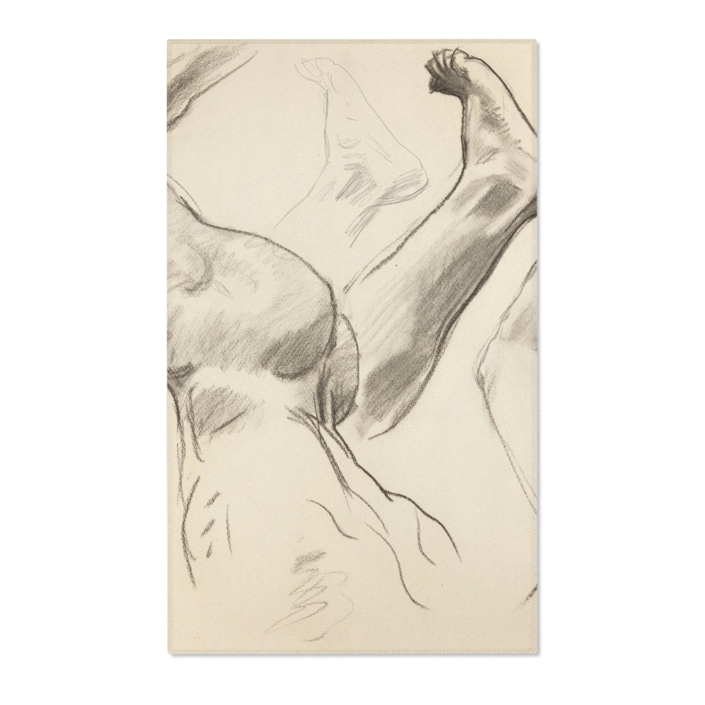 John Singer Sargent - Sketches of Legs and Feet | Area Rug