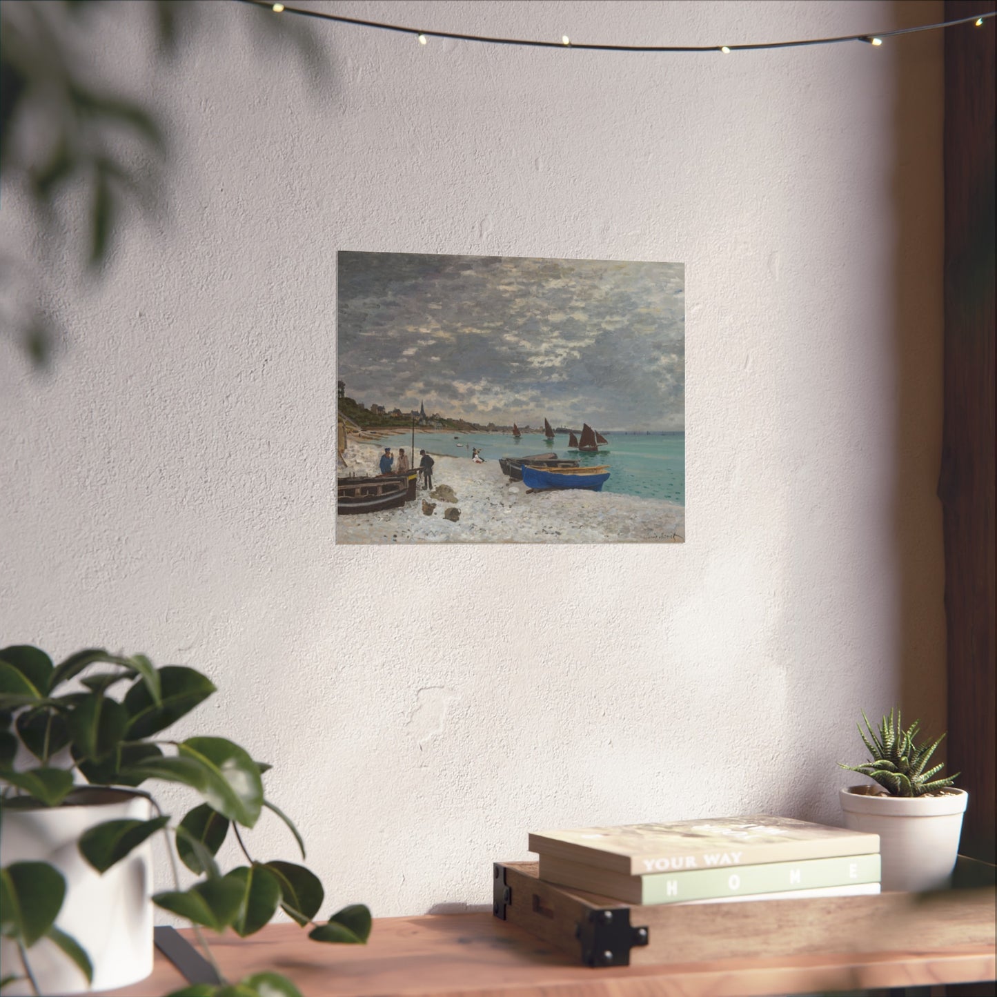 Claude Monet - The Beach at Sainte-Adresse | Fine Art Poster