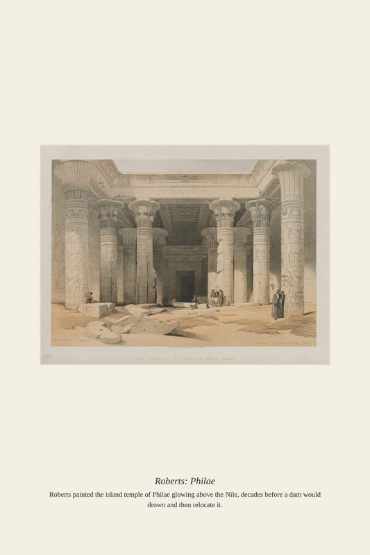 Roberts: Philae — antique art print