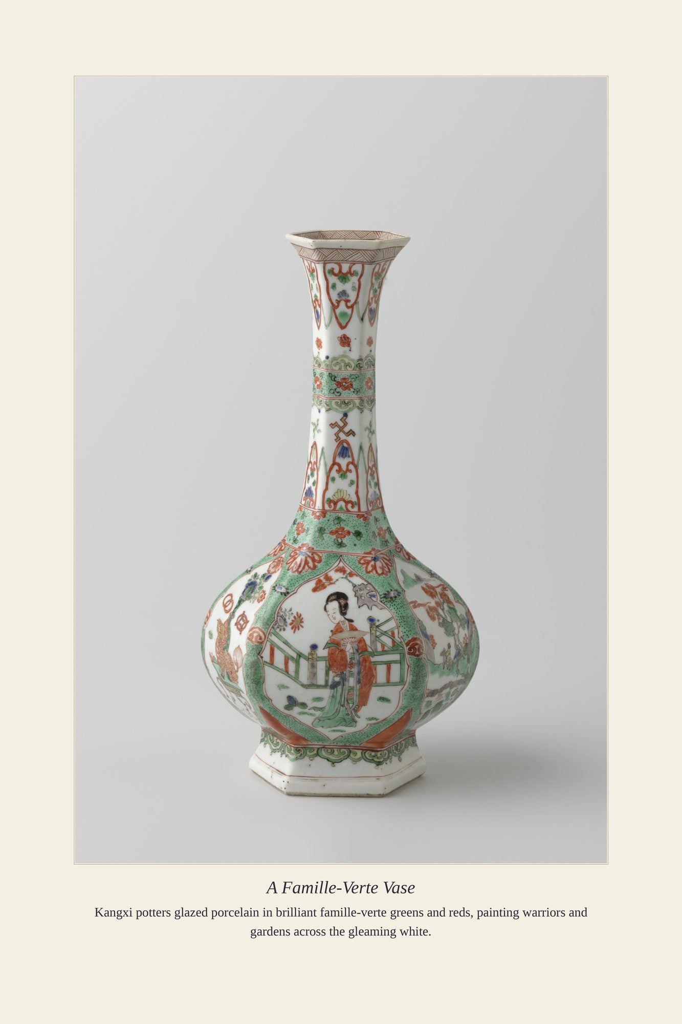 A Famille-Verte Vase — antique art print