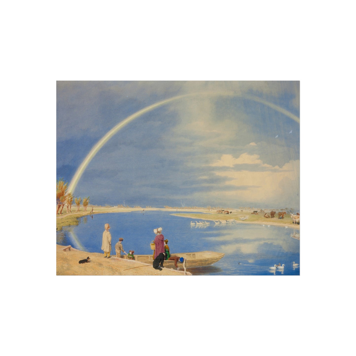 William Turner - An April Shower A View from Binsey Ferry Near Oxford, Looking Towards Port Meadow and Godstow | Fine Art Poster