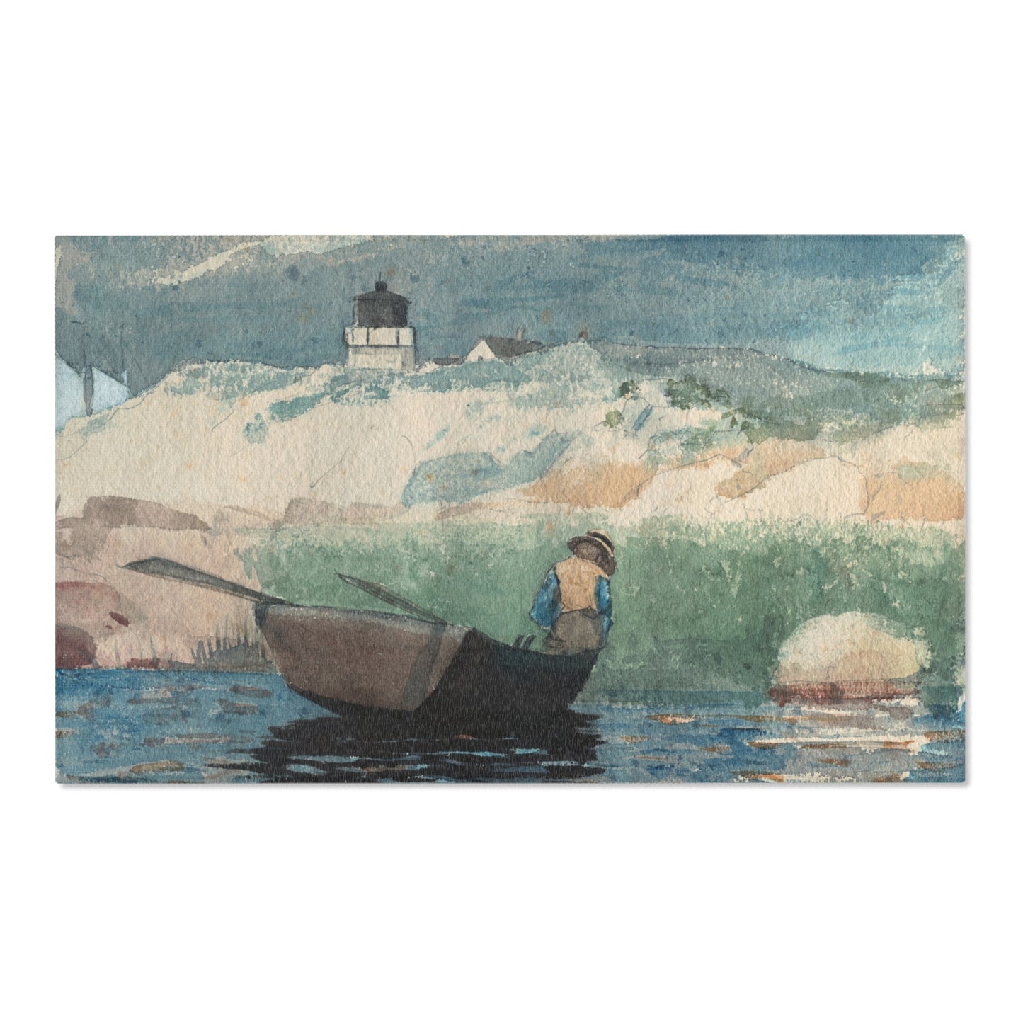 Winslow Homer - Boy in Boat, Gloucester | Area Rug