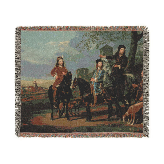 Equestrian Portrait of the Pompe — Cuyp Tapestry Blanket