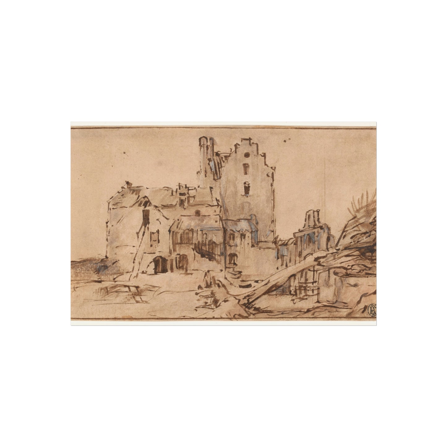 Rembrandt van Rijn - Kostverloren Castle in Decay | Fine Art Poster