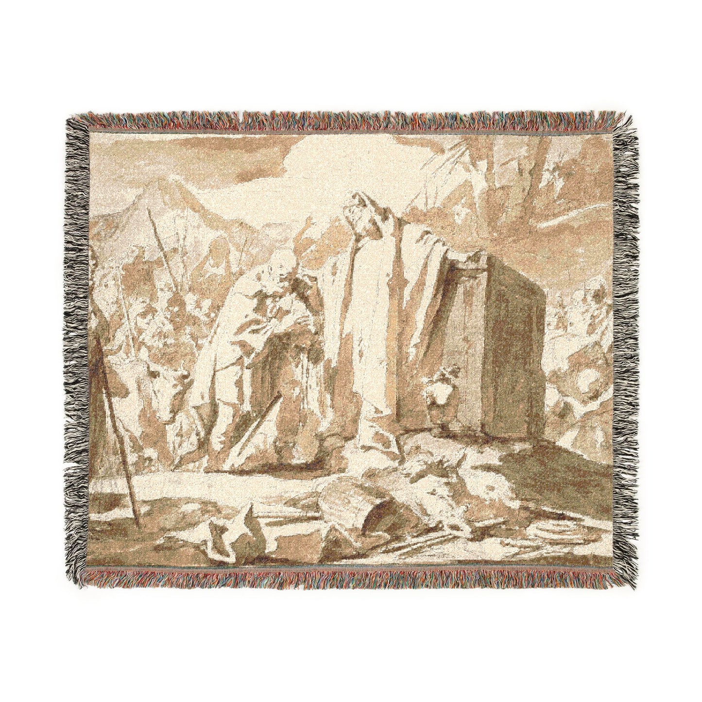 Giovanni Battista Tiepolo - The Meeting of Abraham and Melchizedek | Woven Tapestry Blanket