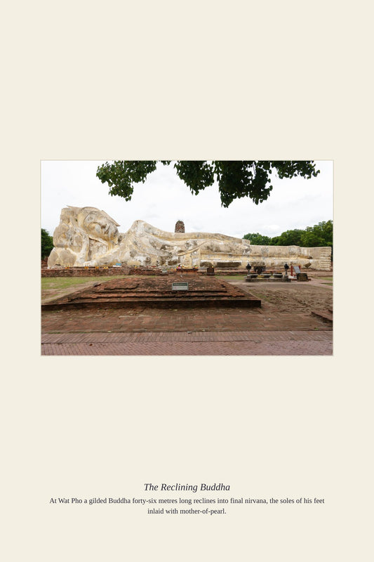 The Reclining Buddha — antique art print