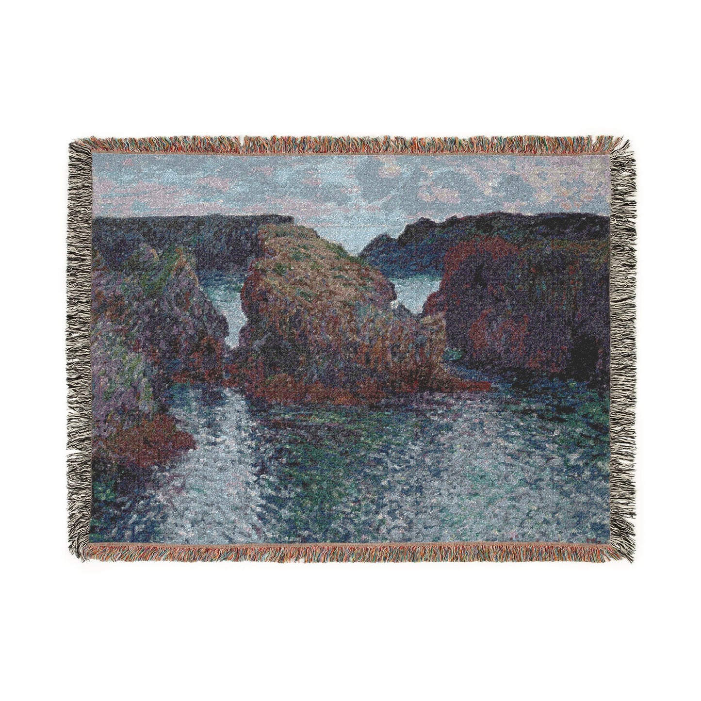 Claude Monet - Rocks at Port-Goulphar, Belle-Île | Tapestry Blanket
