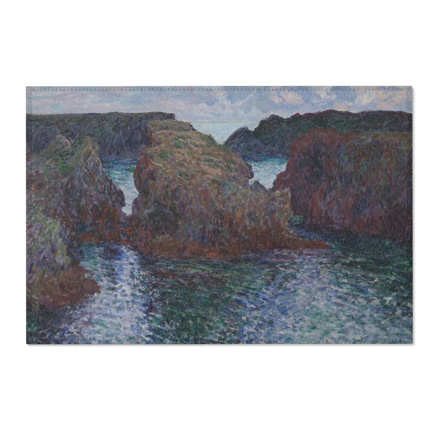 Claude Monet - Rocks at Port-Goulphar, Belle-Île | Area Rug