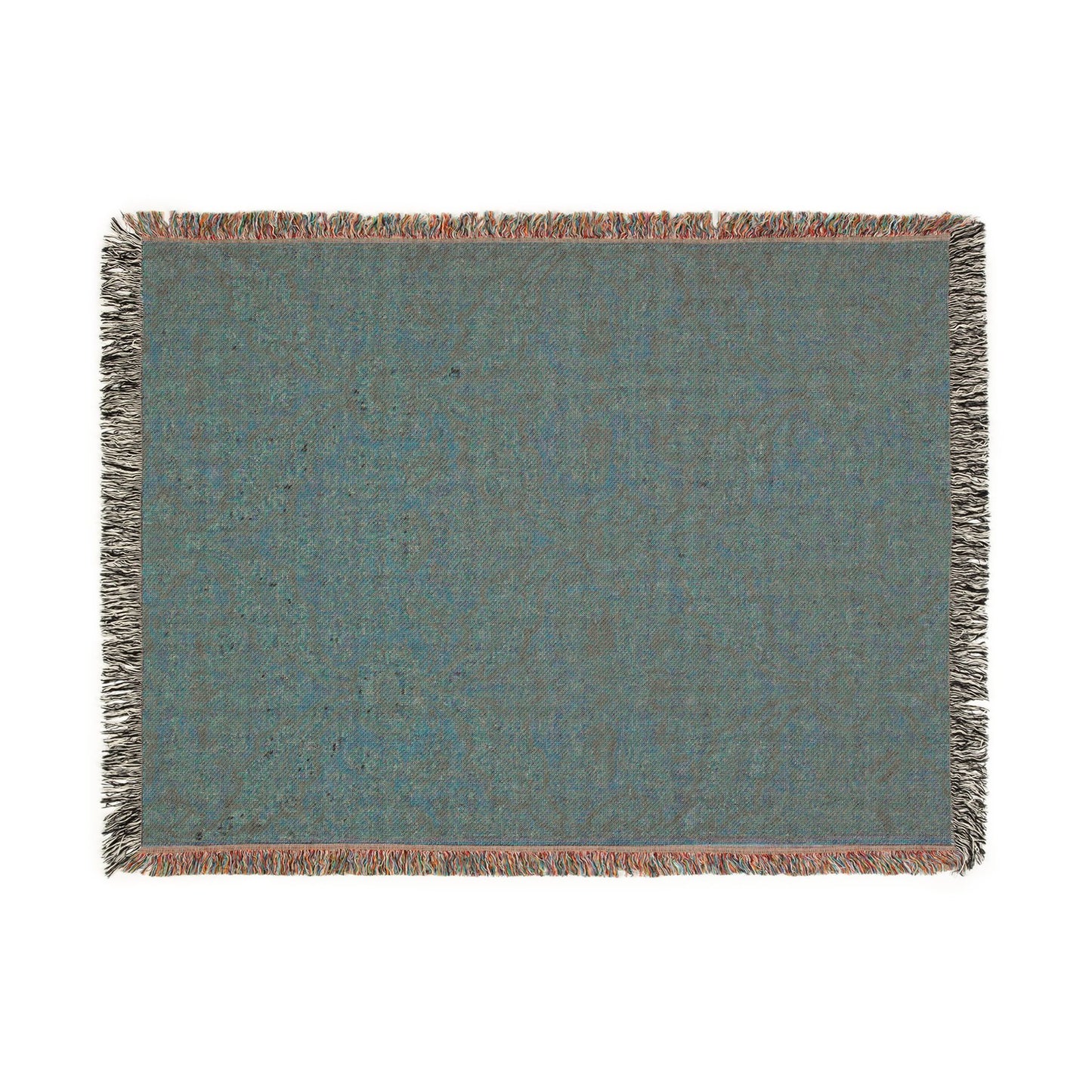 Textile with Flora Woven Throw Blanket