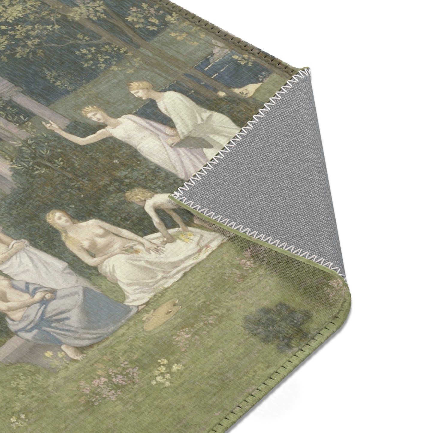 Pierre Puvis de Chavannes - The Sacred Grove, Beloved of the Arts and the Muses | Area Rug