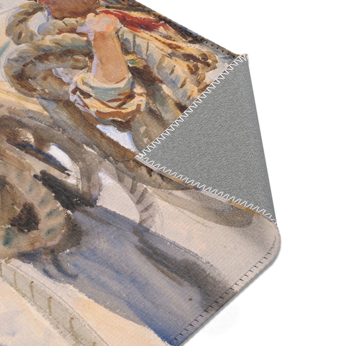 John Singer Sargent - Workmen at Carrara | Area Rug