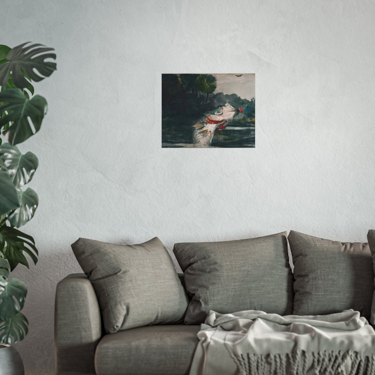 Winslow Homer - Life-Size Black Bass | Fine Art Poster