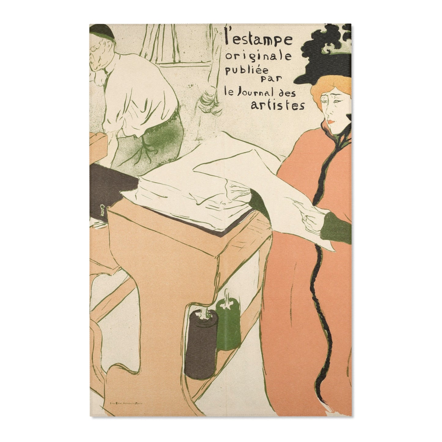 Henri de Toulouse-Lautrec - Cover for the first album of L'Estampe originale | Area Rug