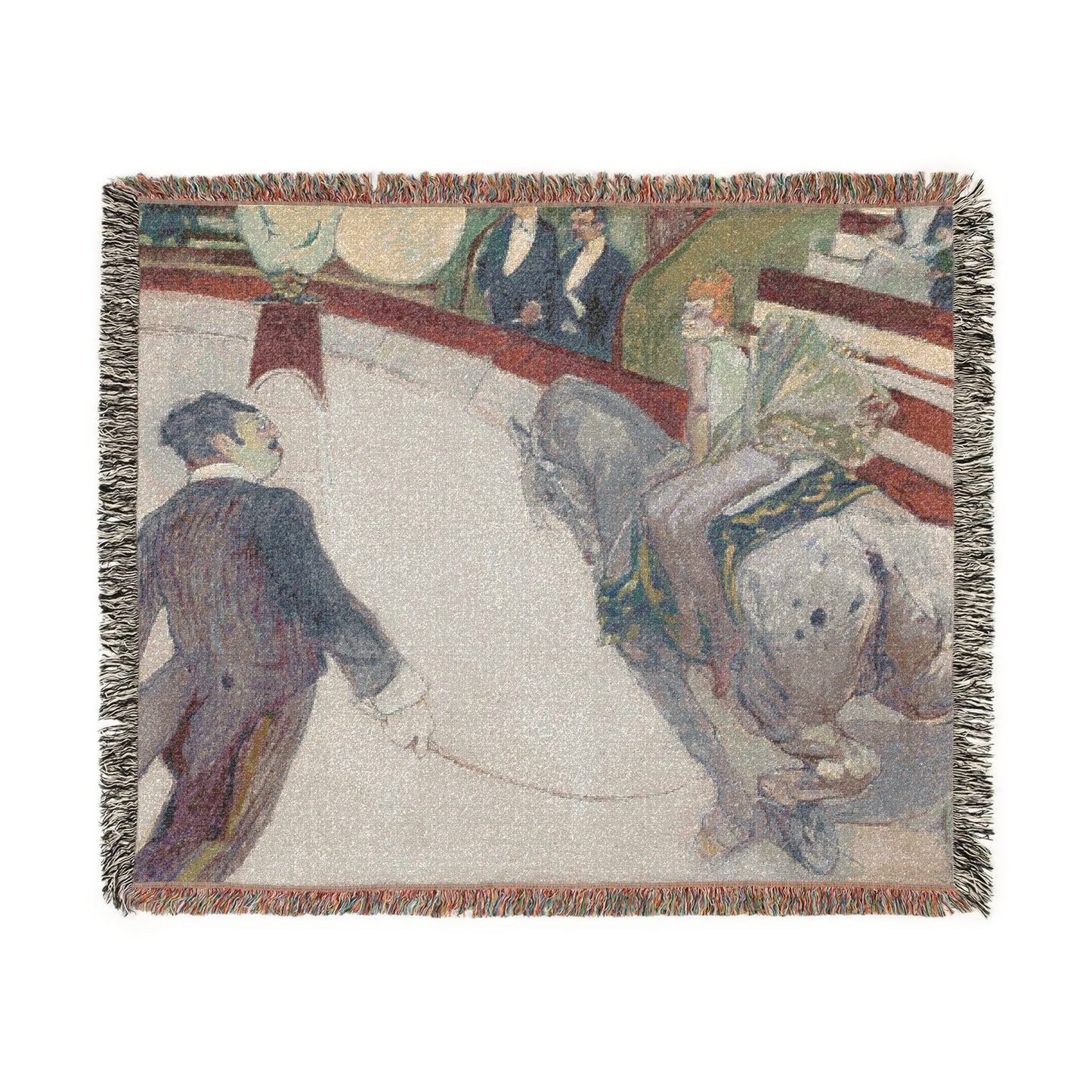 Henri de Toulouse-Lautrec - Equestrienne (At the Cirque Fernando) | Woven Tapestry Blanket
