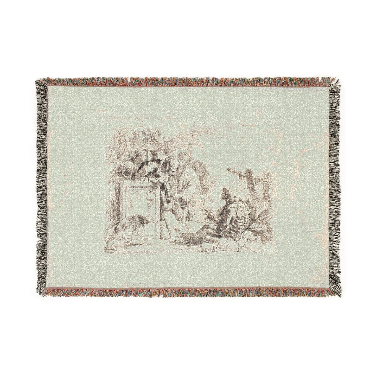 Giovanni Battista Tiepolo - Death Giving Audience, from Capricci | Woven Tapestry Blanket