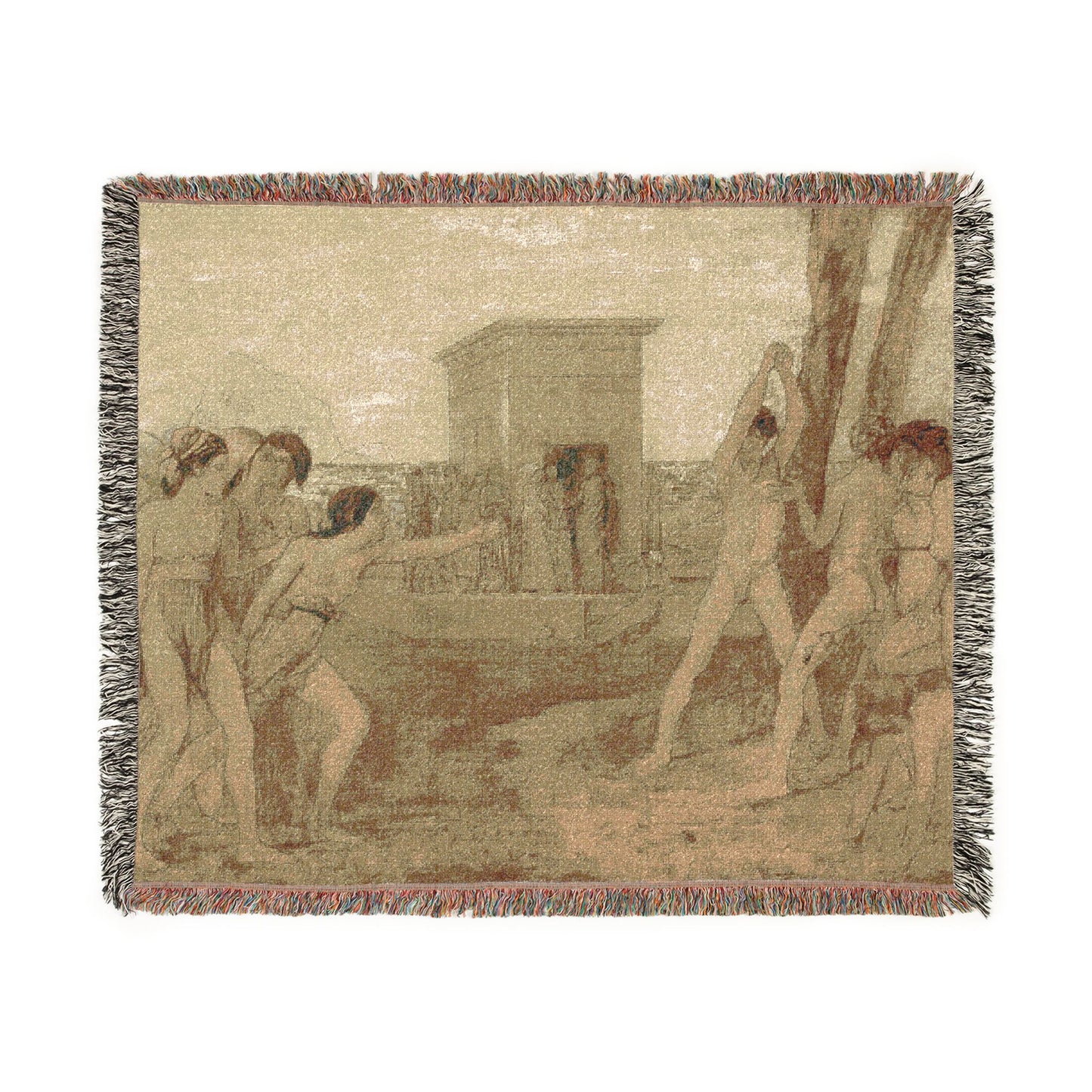 Hilaire Germain Edgar Degas - Young Spartan Girls Challenging Boys | Woven Tapestry Blanket