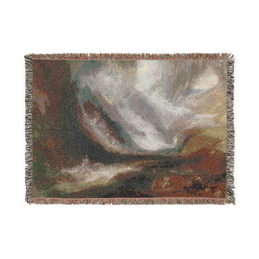 Valley of Aosta Snowstorm — Turner Tapestry Blanket