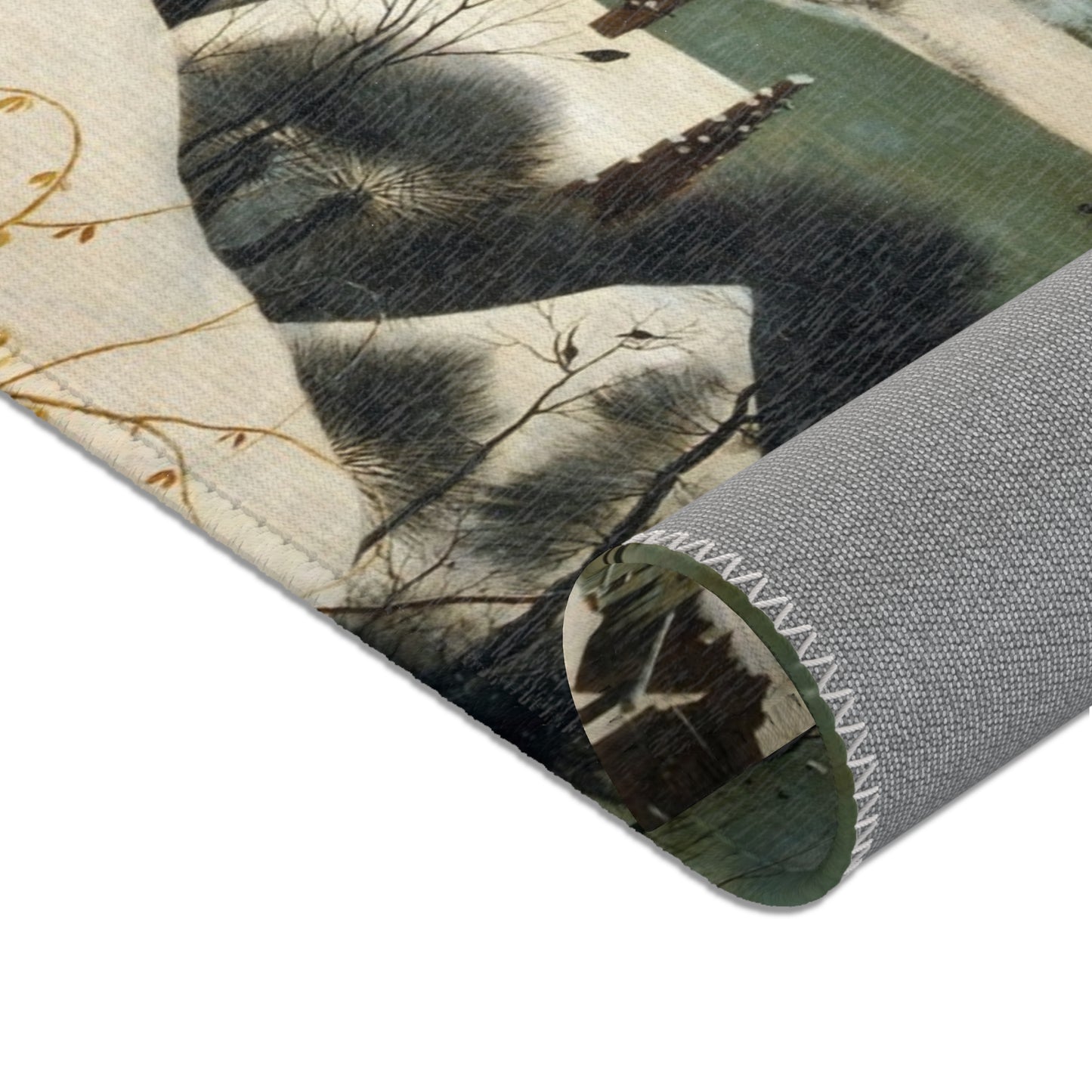 Pieter Bruegel the Elder - Hunters in the Snow (Winter) - Google Art Project | Area Rug