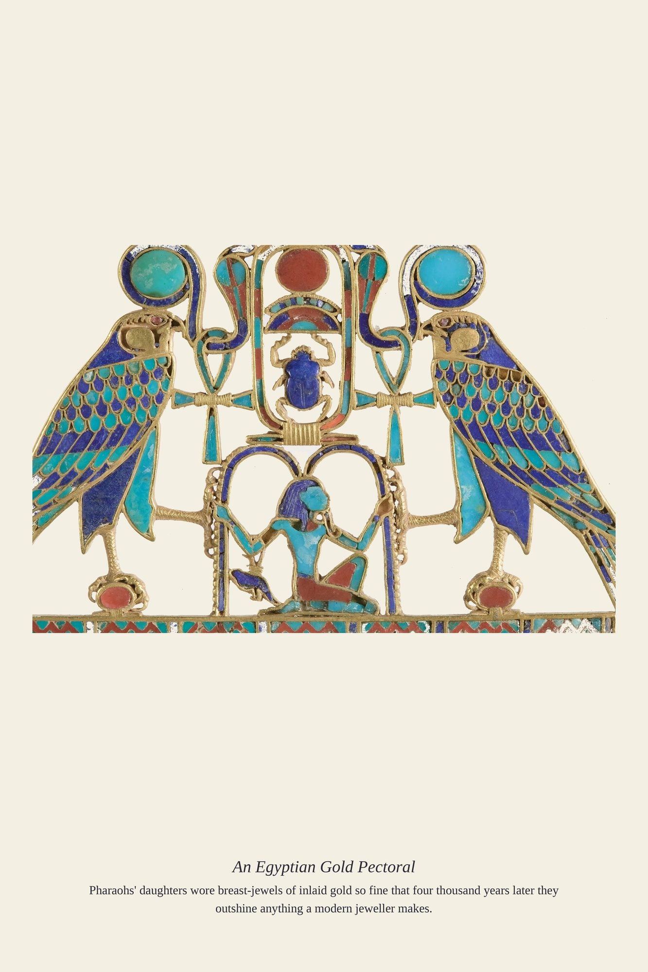 An Egyptian Gold Pectoral — antique art print