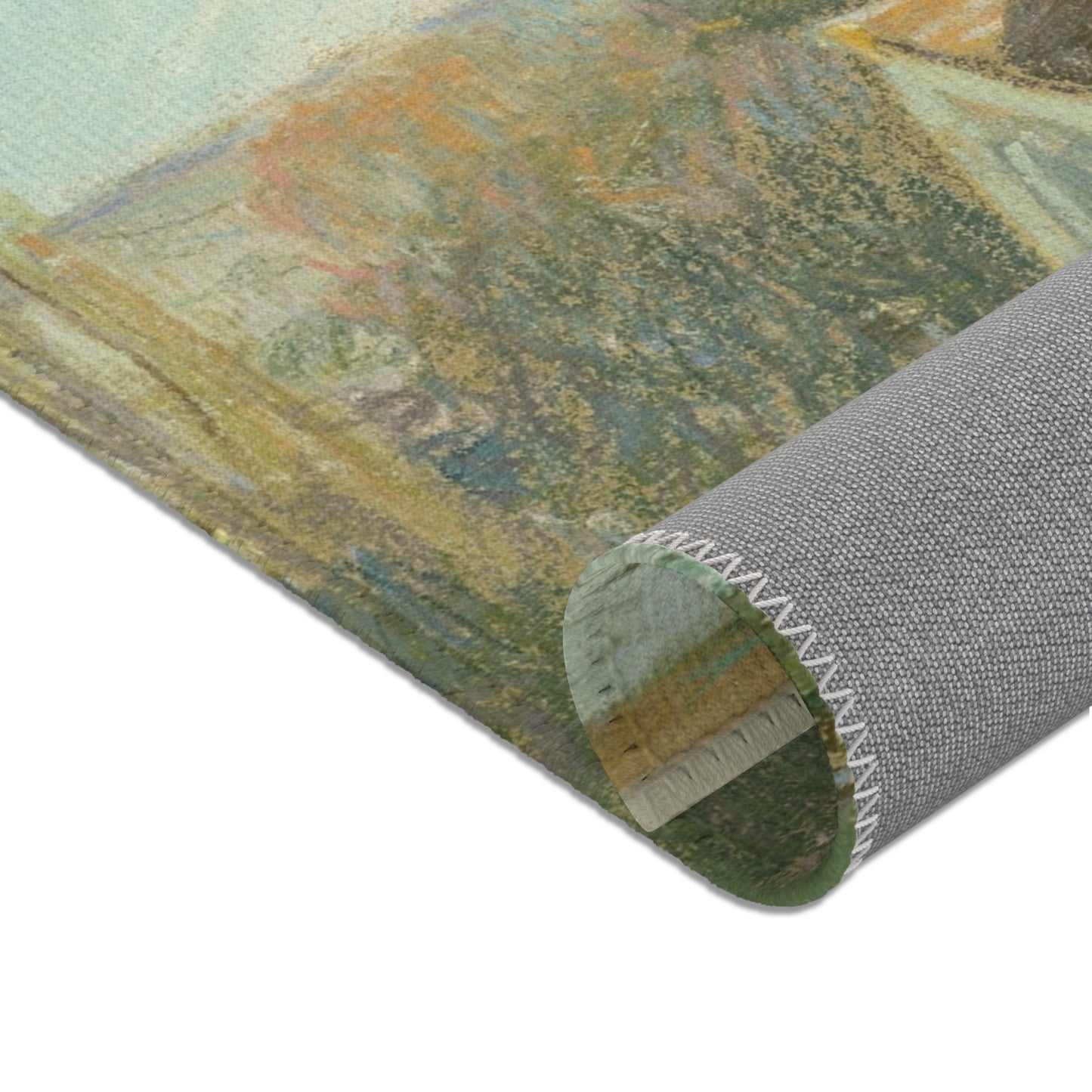 Alfred Sisley - A Corner of Moret-sur-Loing | Area Rug
