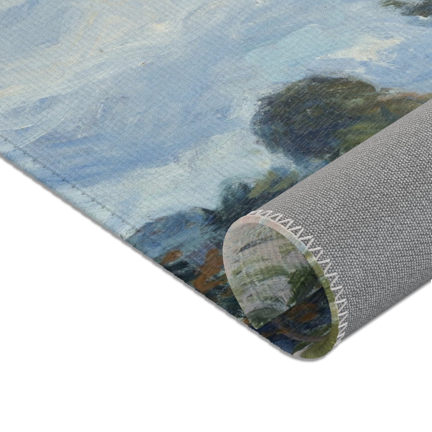 Alfred Sisley - A Turn in the Road | Area Rug