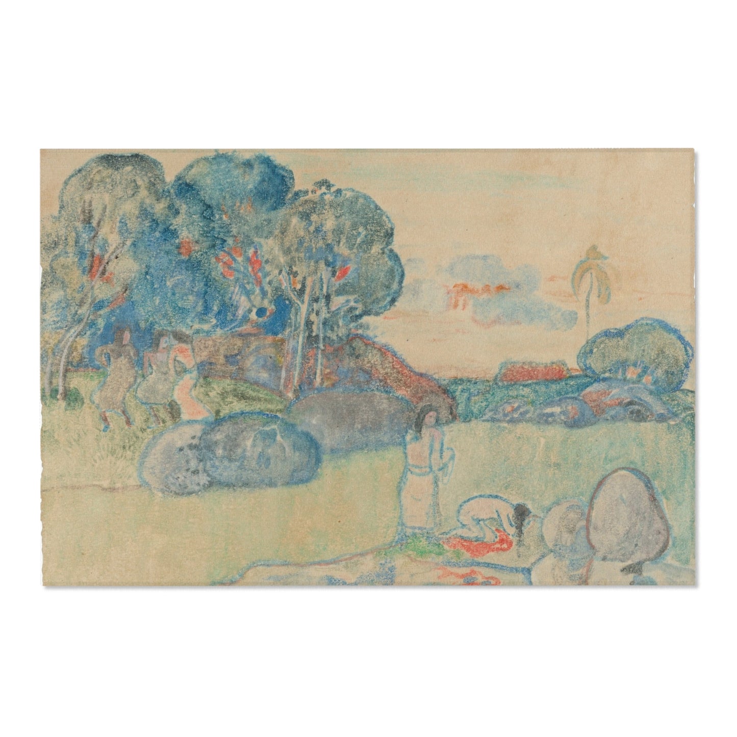 Paul Gauguin - Tahitian Landscape | Area Rug