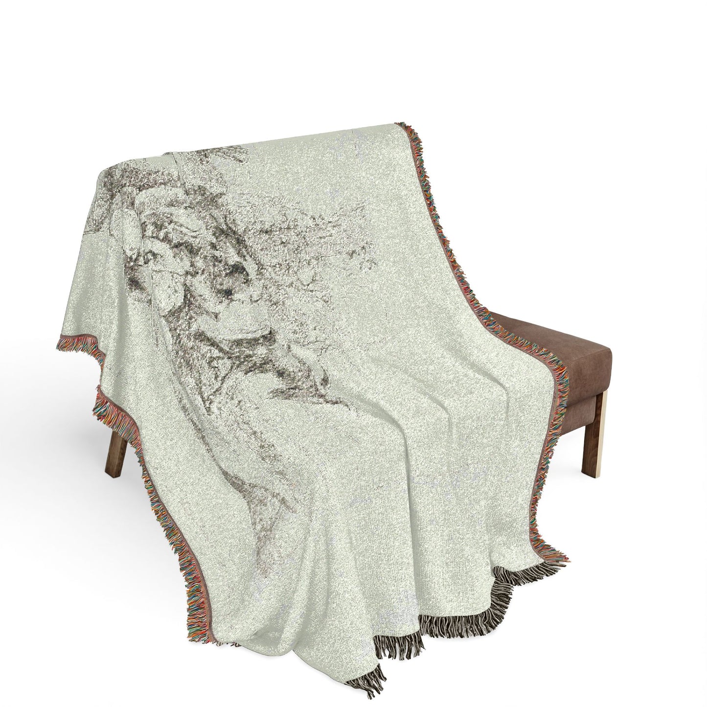 Giovanni Battista Tiepolo - A Nymph with a Small Satyr and Two Goats, from Capricci | Woven Tapestry Blanket