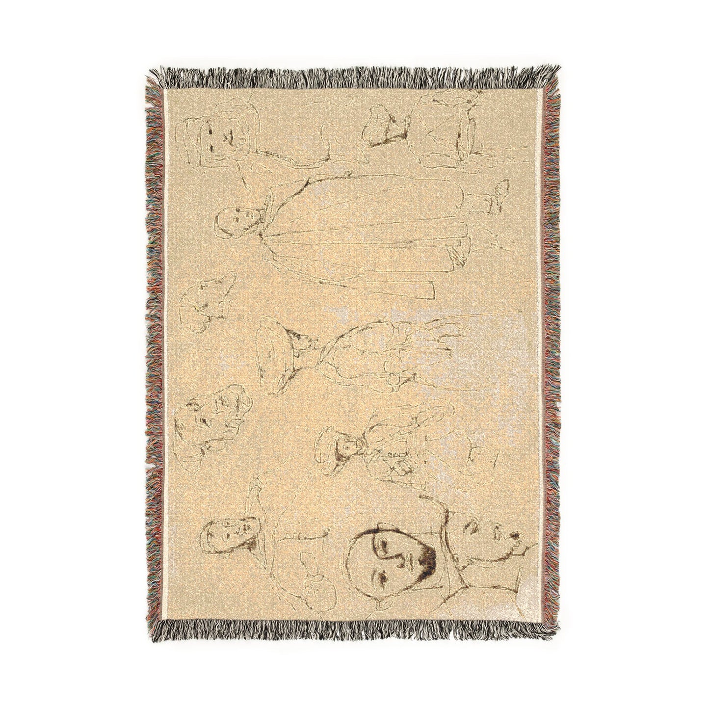 Eugène Delacroix - Sketches of Algerian Men | Tapestry Blanket