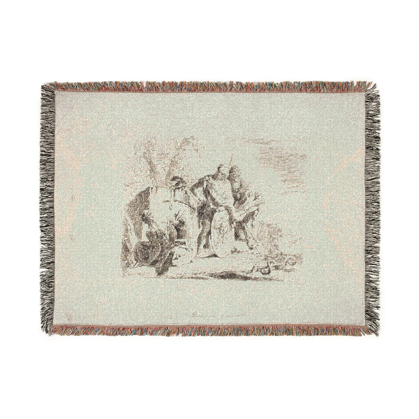 Giovanni Battista Tiepolo - The Astrologer and the Young Soldier, from Capricci | Woven Tapestry Blanket