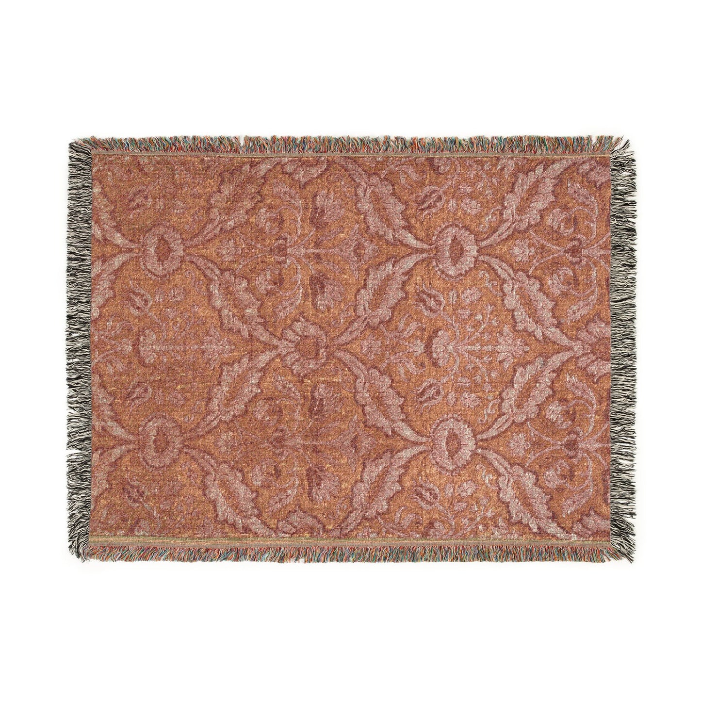 Textile with Flora Woven Throw Blanket