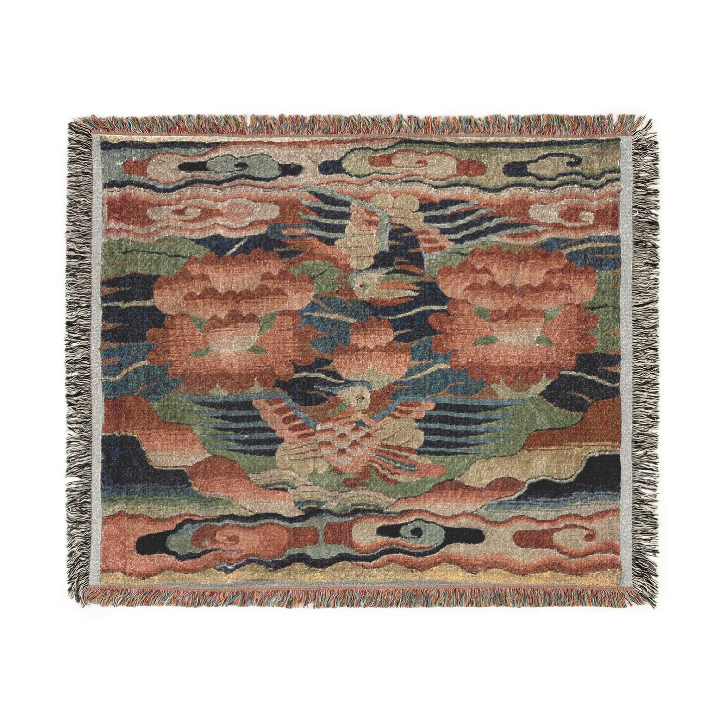 129_rank-badge-buzi | Woven Tapestry Blanket