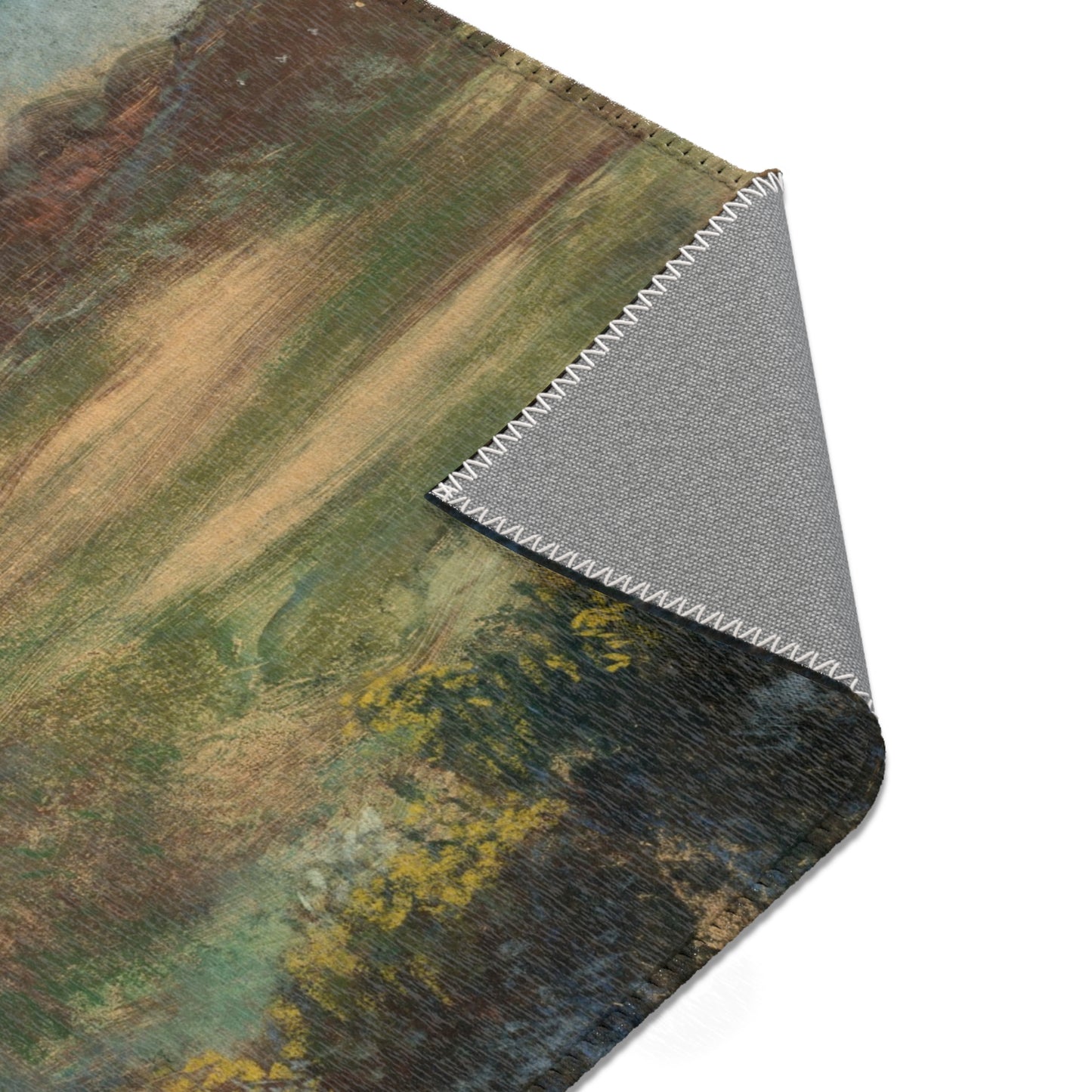 Hilaire Germain Edgar Degas - Landscape with Smokestacks | Area Rug