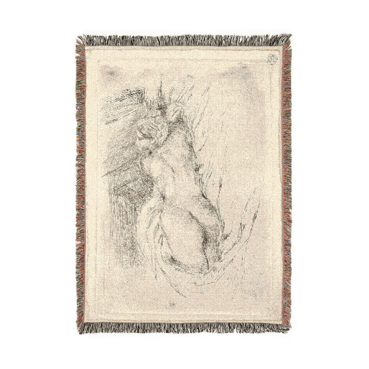 Eugène Delacroix - Study of a Woman Seen from the Back | Tapestry Blanket
