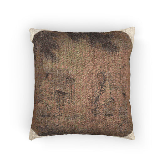 Listening to the Qin Zither Pillow